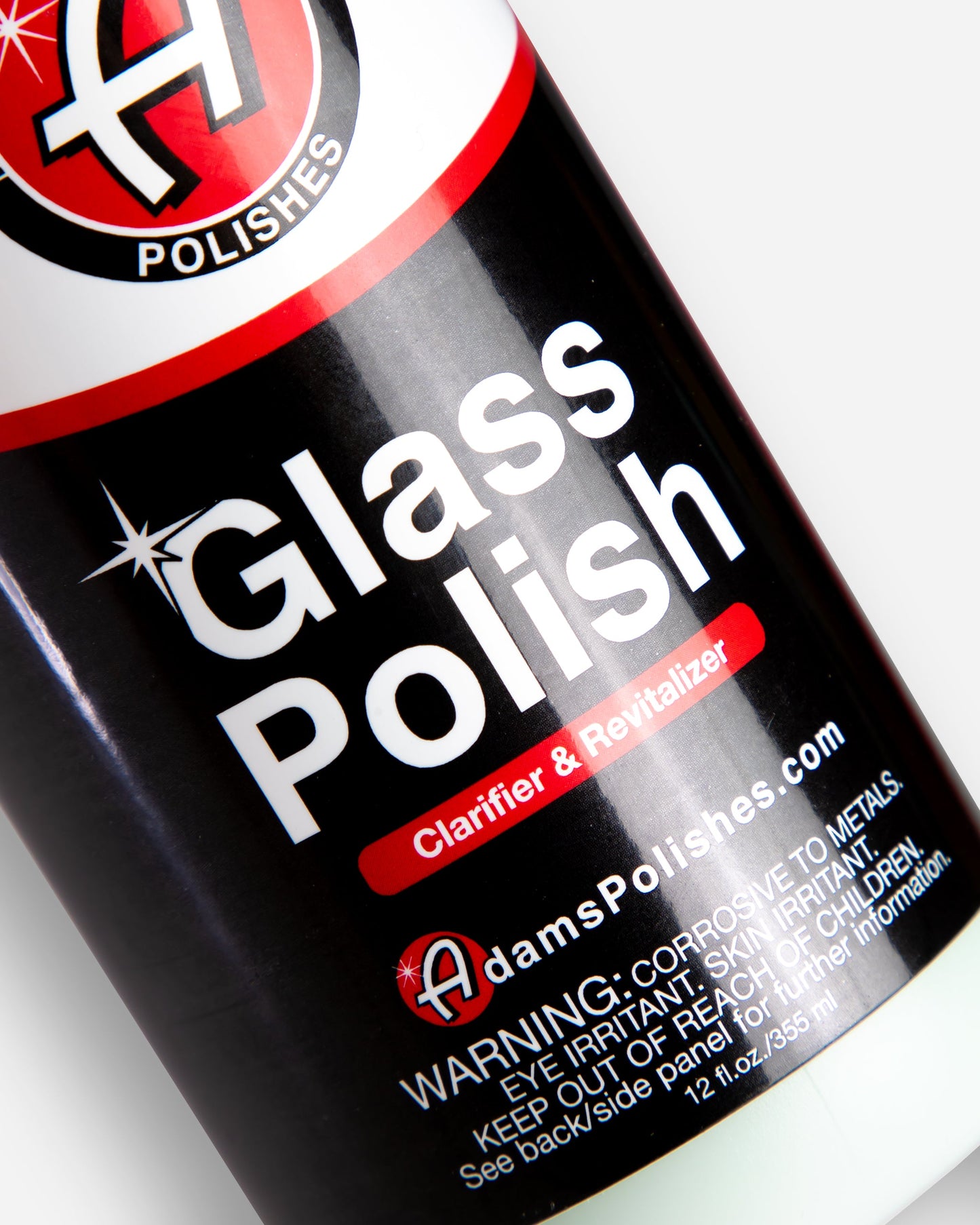 Adam's Glass Polish Clarifier & Revitalizer 12oz