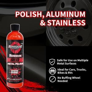 Renegade Red Show Shine Liquid Metal Polish 12oz