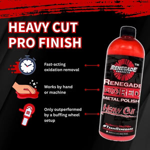 Renegade Pro Red Heavy Cut Metal Polish 24oz