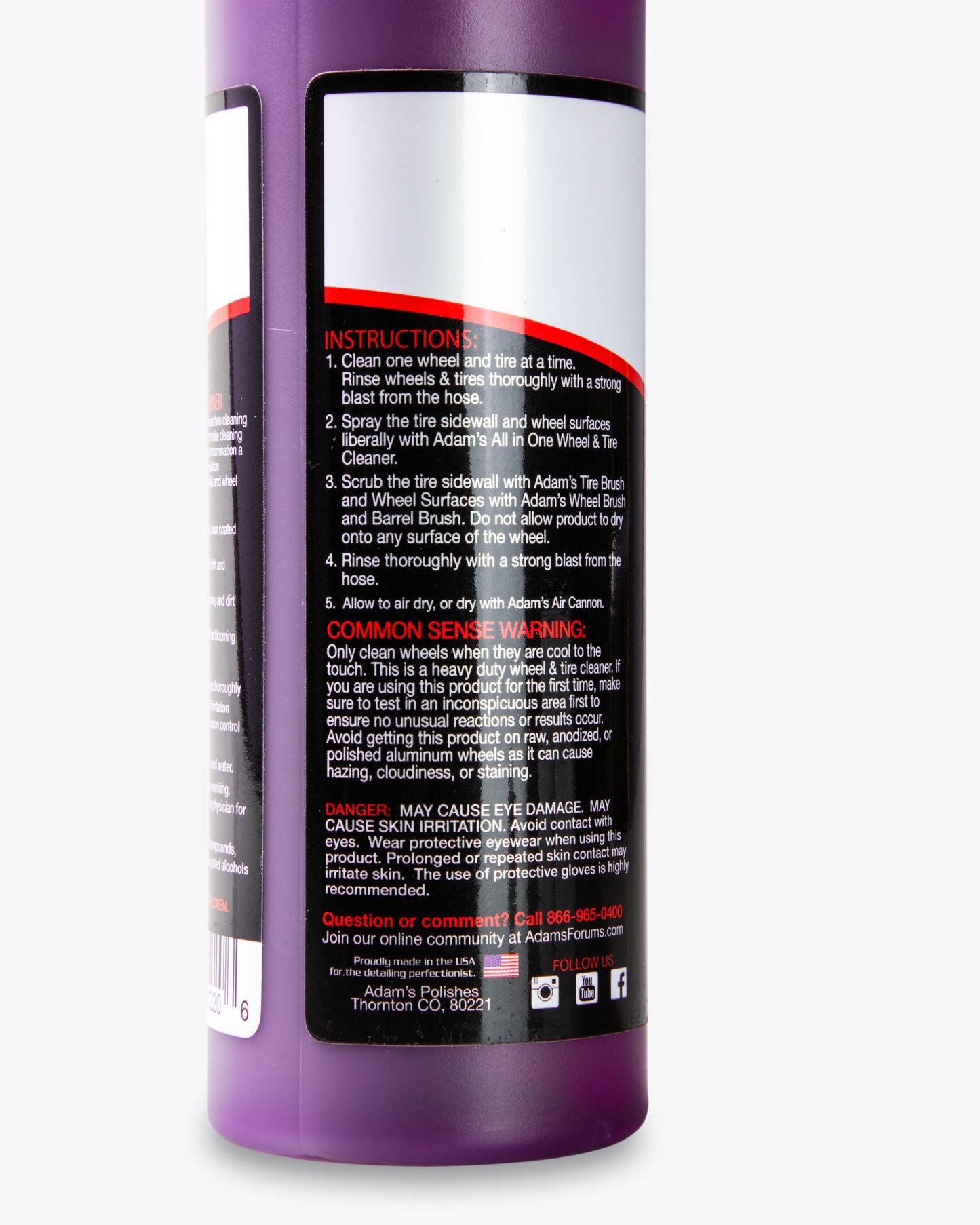 Adam's Wheel & Tire Cleaner 16oz